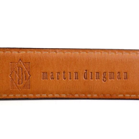 Martin Dingman BROWN GENUINE LEATHER 1 1/8"Wd CASUAL DRESS MEN'S BELT Sz 38(38A - Picture 7 of 15